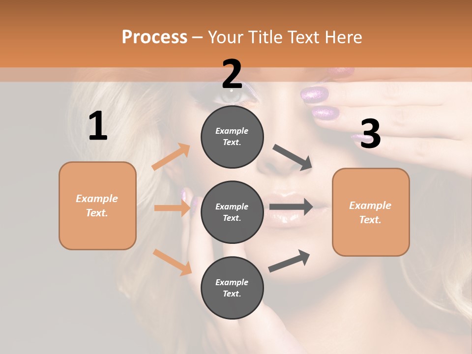 Girl Female Beautiful PowerPoint Template