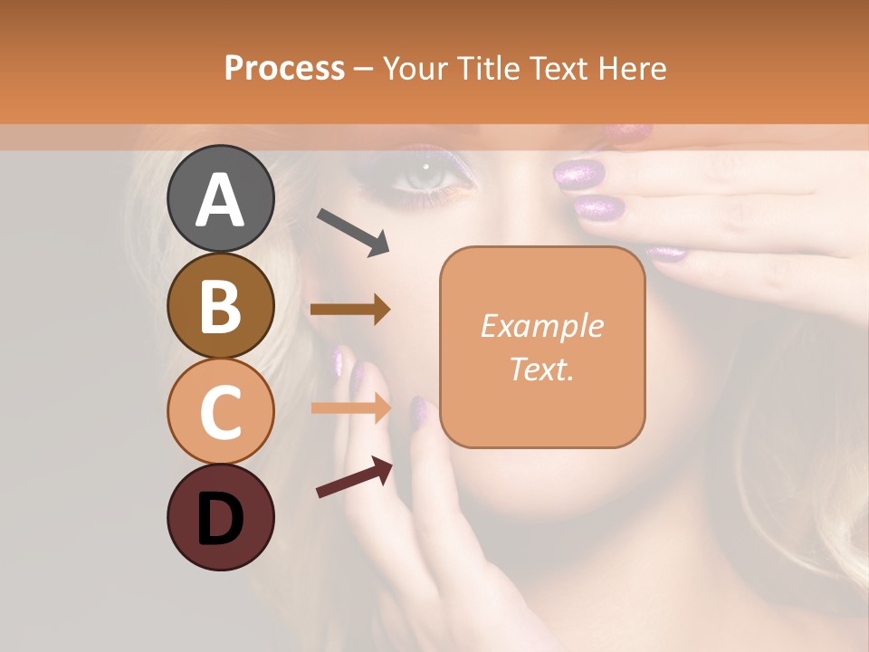 Girl Female Beautiful PowerPoint Template