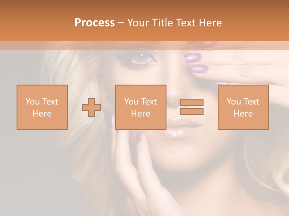 Girl Female Beautiful PowerPoint Template