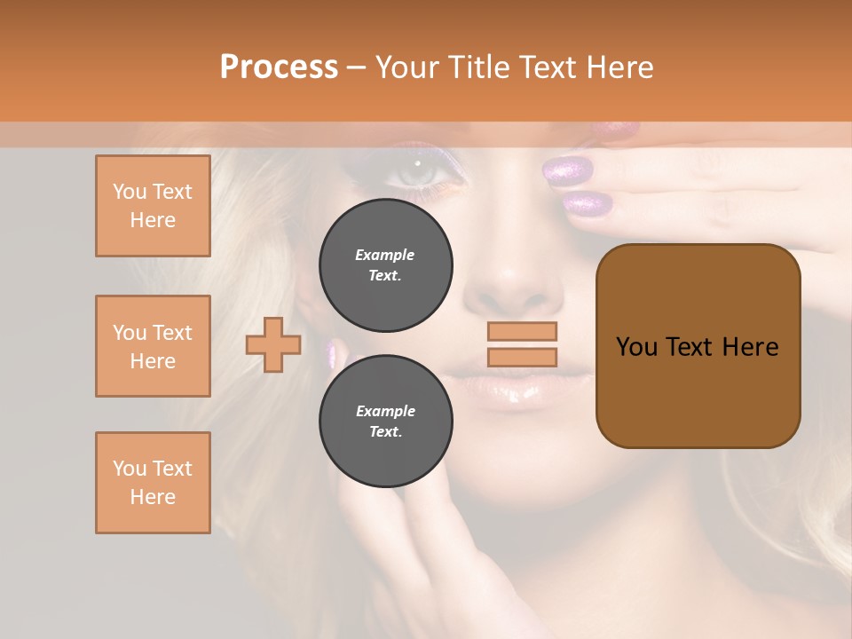 Girl Female Beautiful PowerPoint Template