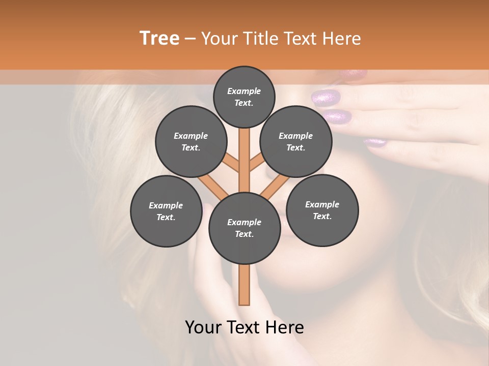 Girl Female Beautiful PowerPoint Template