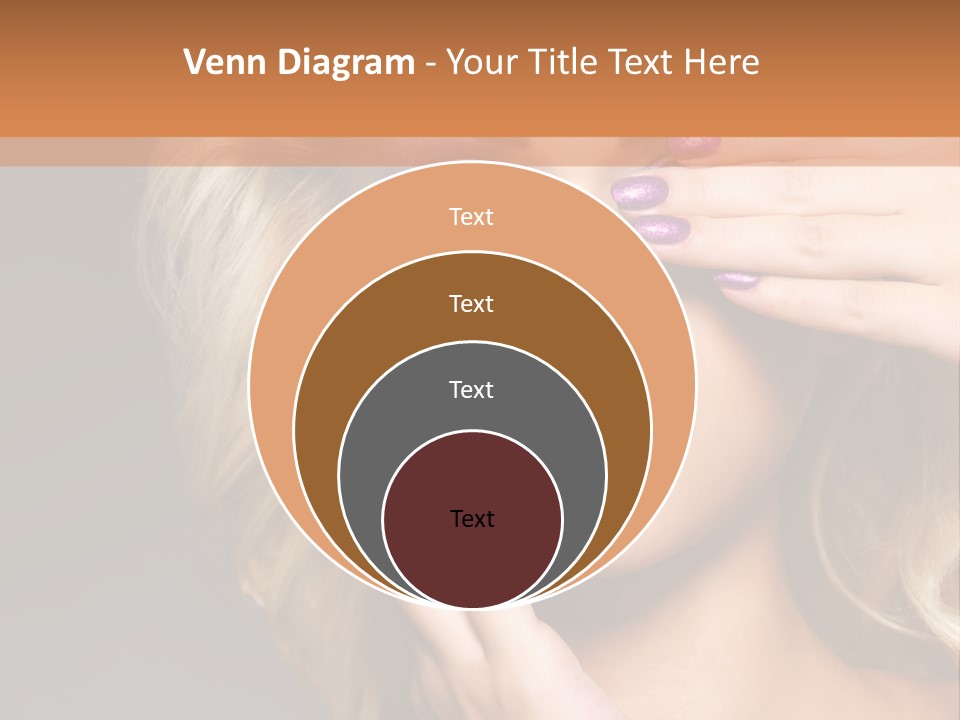 Girl Female Beautiful PowerPoint Template