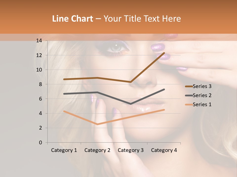 Girl Female Beautiful PowerPoint Template