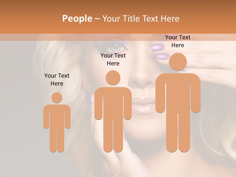 Girl Female Beautiful PowerPoint Template