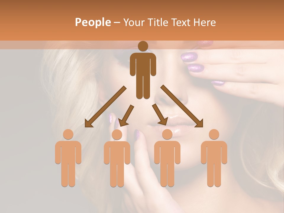 Girl Female Beautiful PowerPoint Template