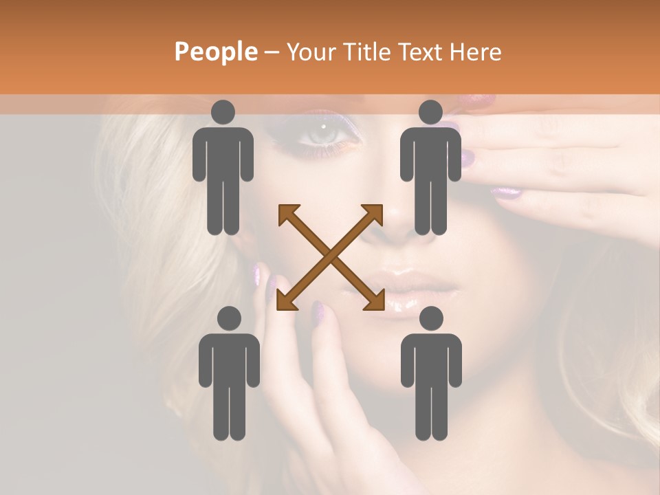 Girl Female Beautiful PowerPoint Template