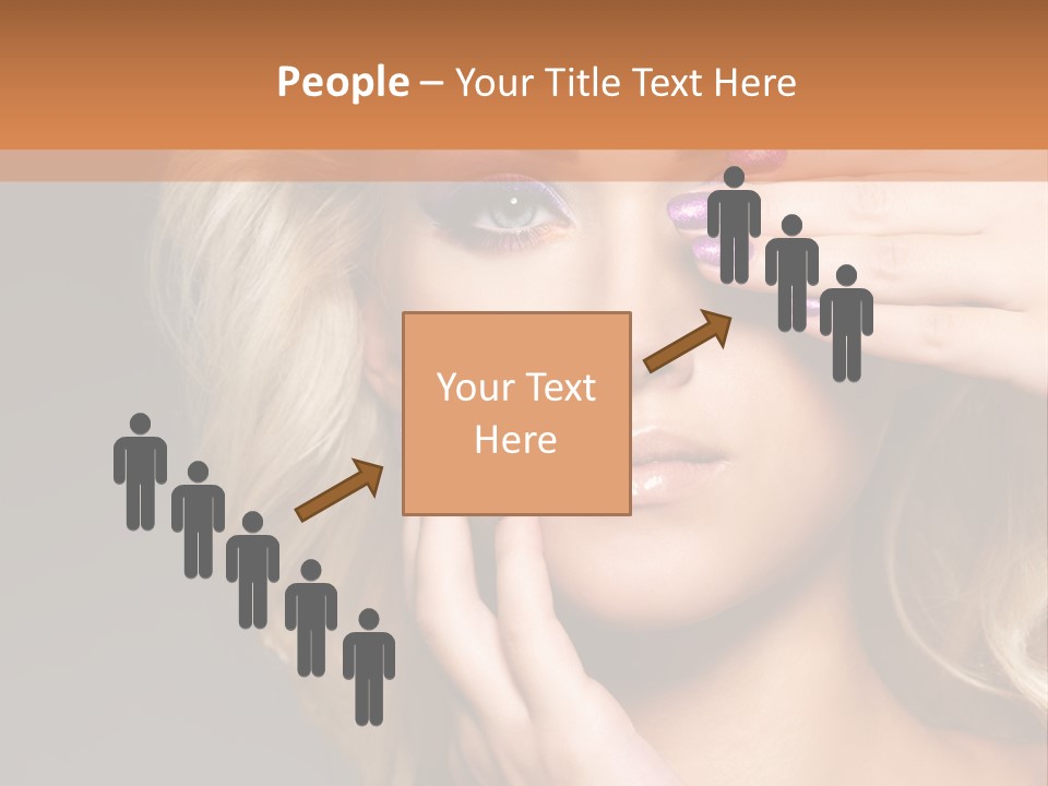 Girl Female Beautiful PowerPoint Template