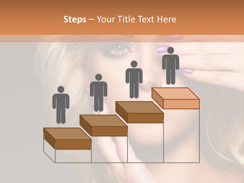 Girl Female Beautiful PowerPoint Template
