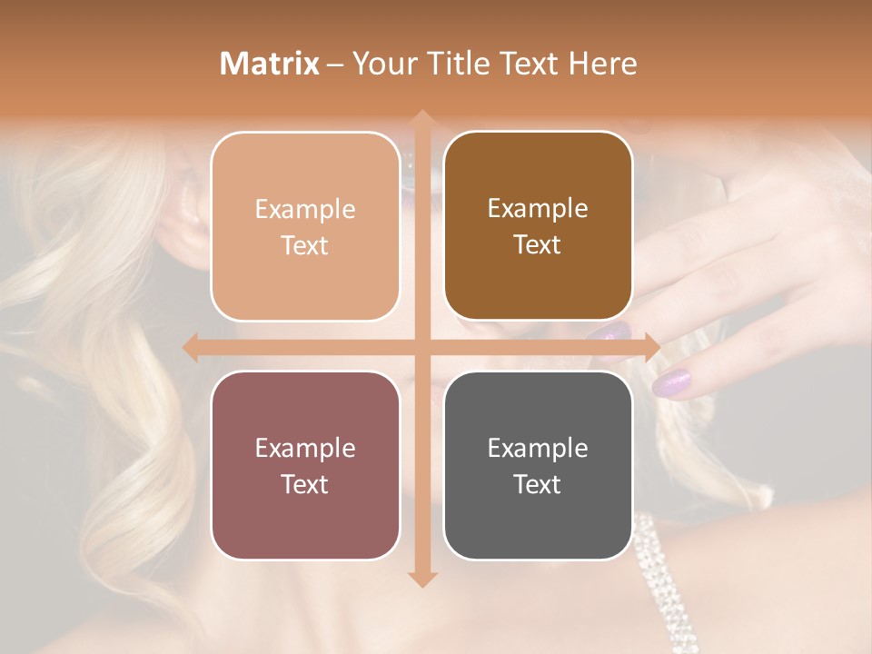 Face Elegance Manicure PowerPoint Template