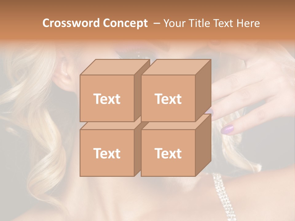 Face Elegance Manicure PowerPoint Template