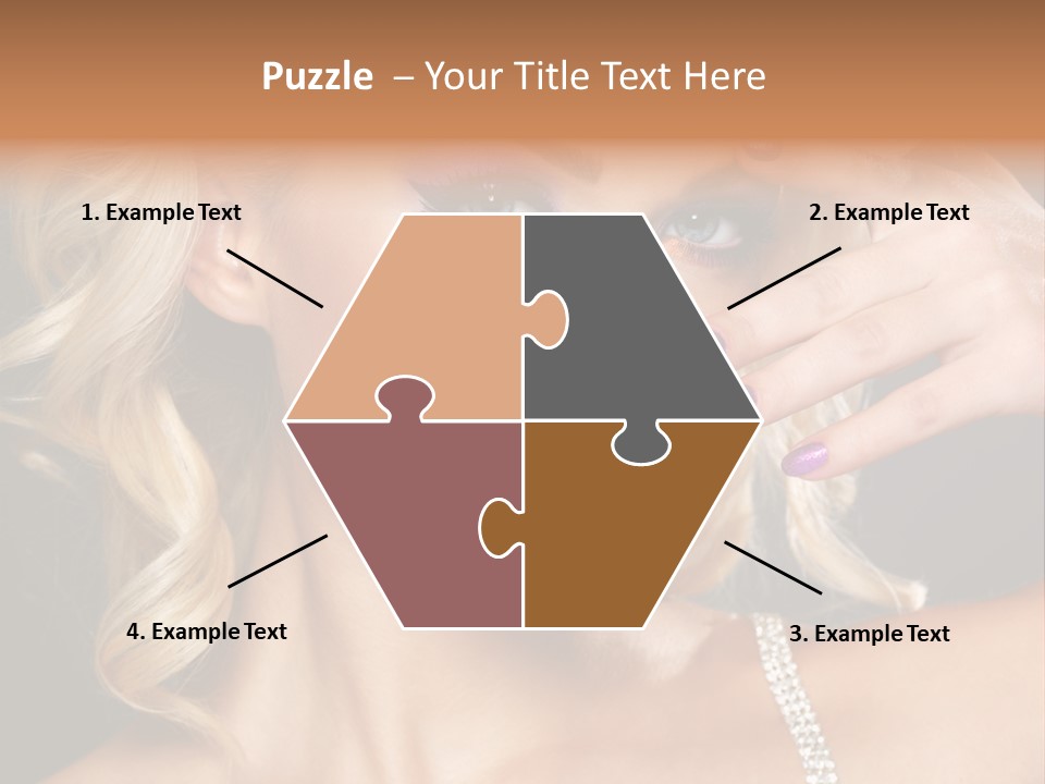 Face Elegance Manicure PowerPoint Template