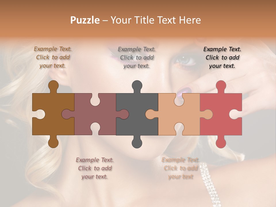 Face Elegance Manicure PowerPoint Template