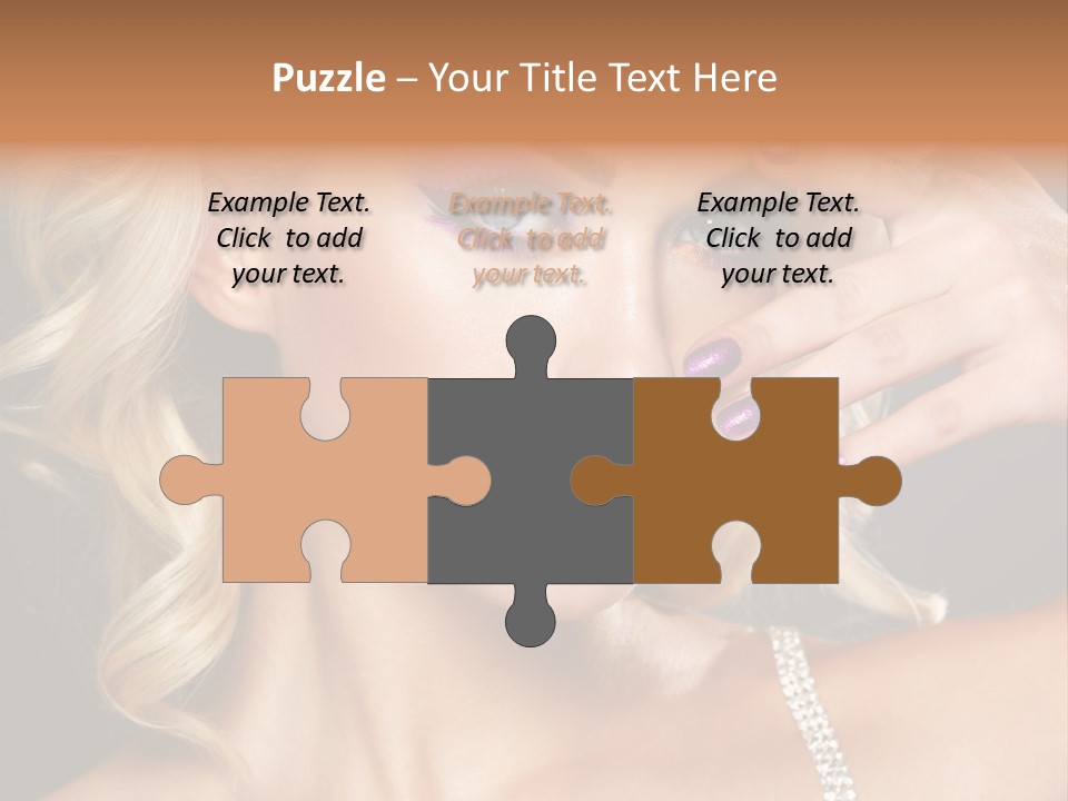 Face Elegance Manicure PowerPoint Template