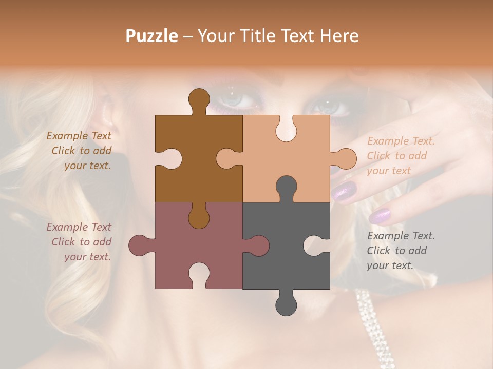 Face Elegance Manicure PowerPoint Template