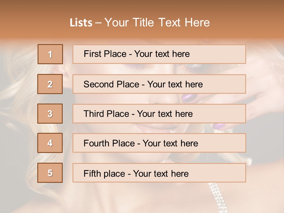 Face Elegance Manicure PowerPoint Template