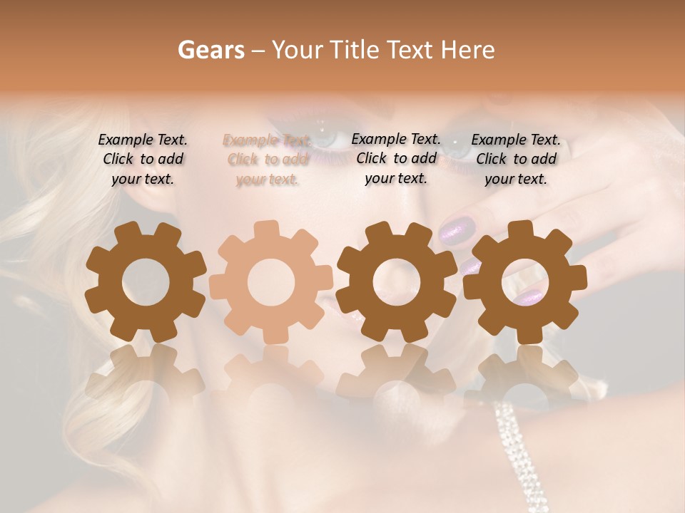 Face Elegance Manicure PowerPoint Template