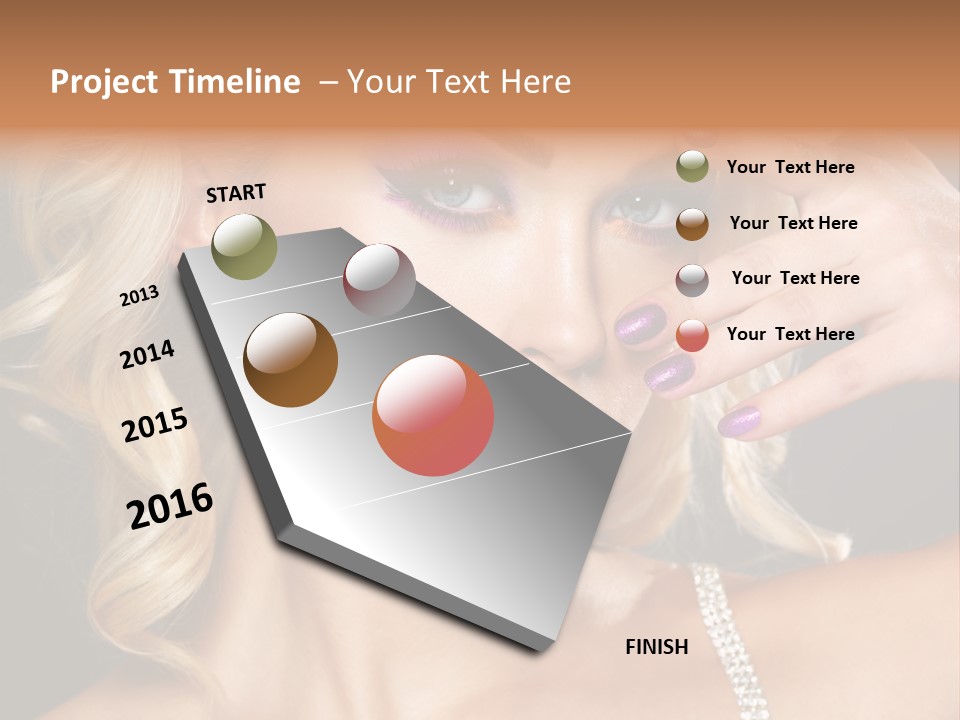 Face Elegance Manicure PowerPoint Template