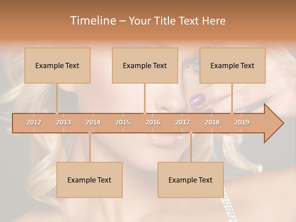 Face Elegance Manicure PowerPoint Template