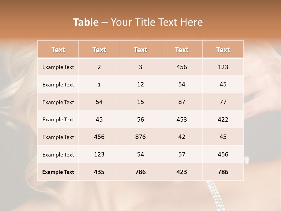 Face Elegance Manicure PowerPoint Template