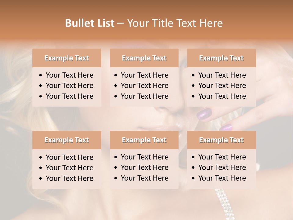 Face Elegance Manicure PowerPoint Template