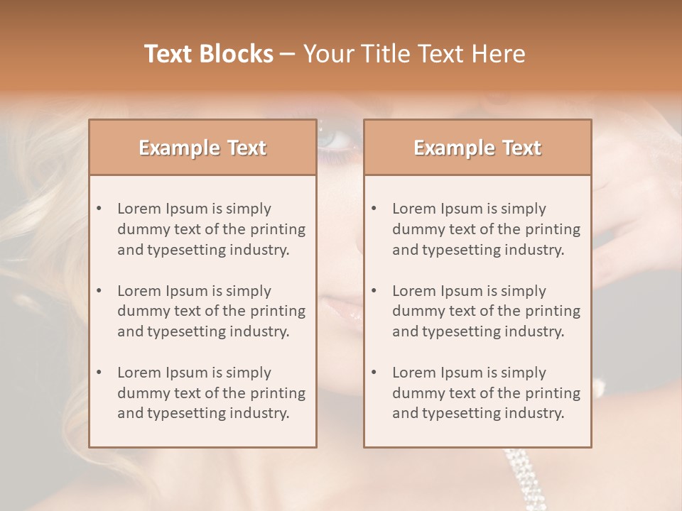 Face Elegance Manicure PowerPoint Template