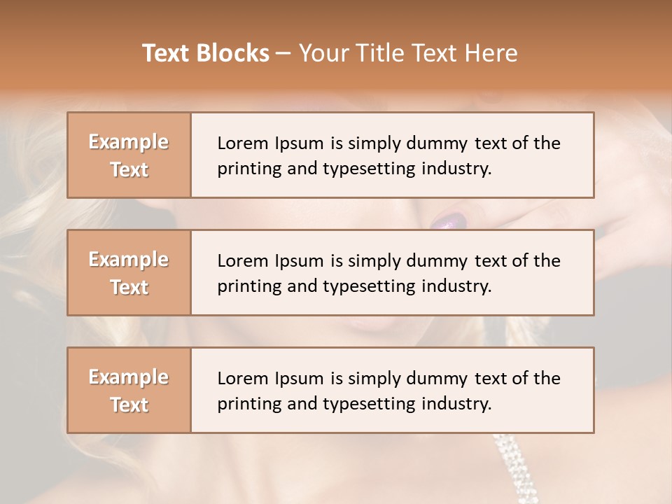 Face Elegance Manicure PowerPoint Template