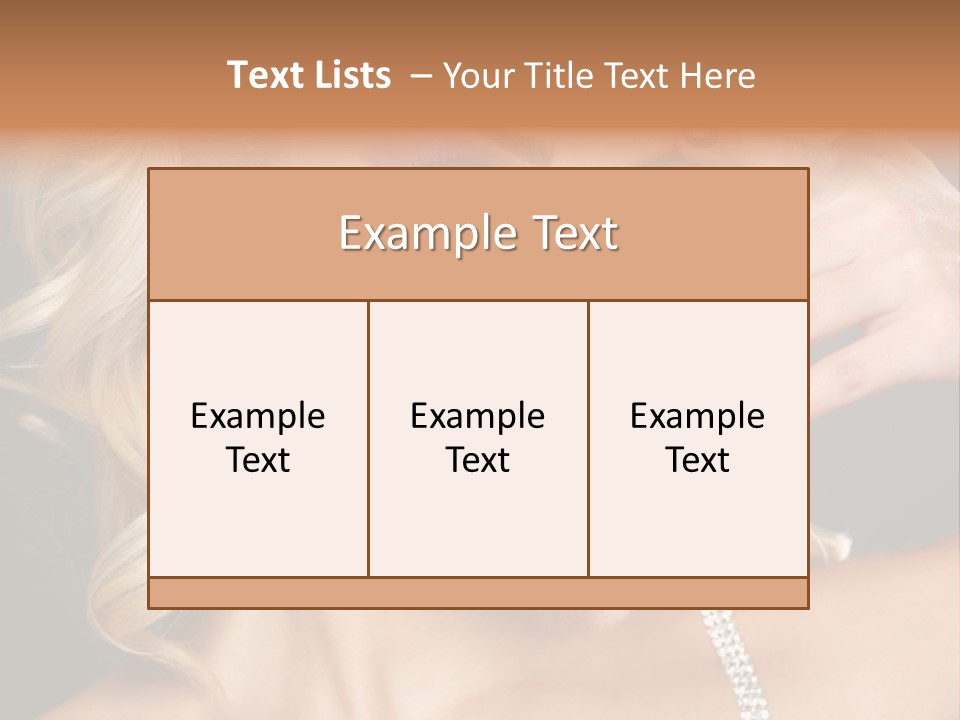 Face Elegance Manicure PowerPoint Template