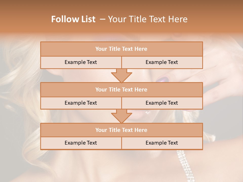 Face Elegance Manicure PowerPoint Template