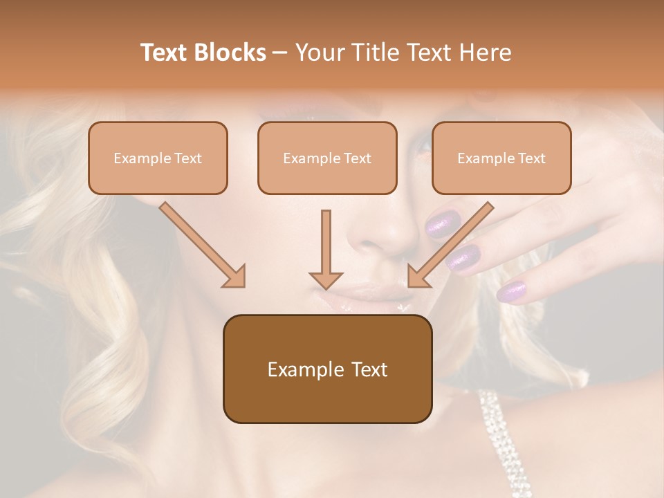 Face Elegance Manicure PowerPoint Template