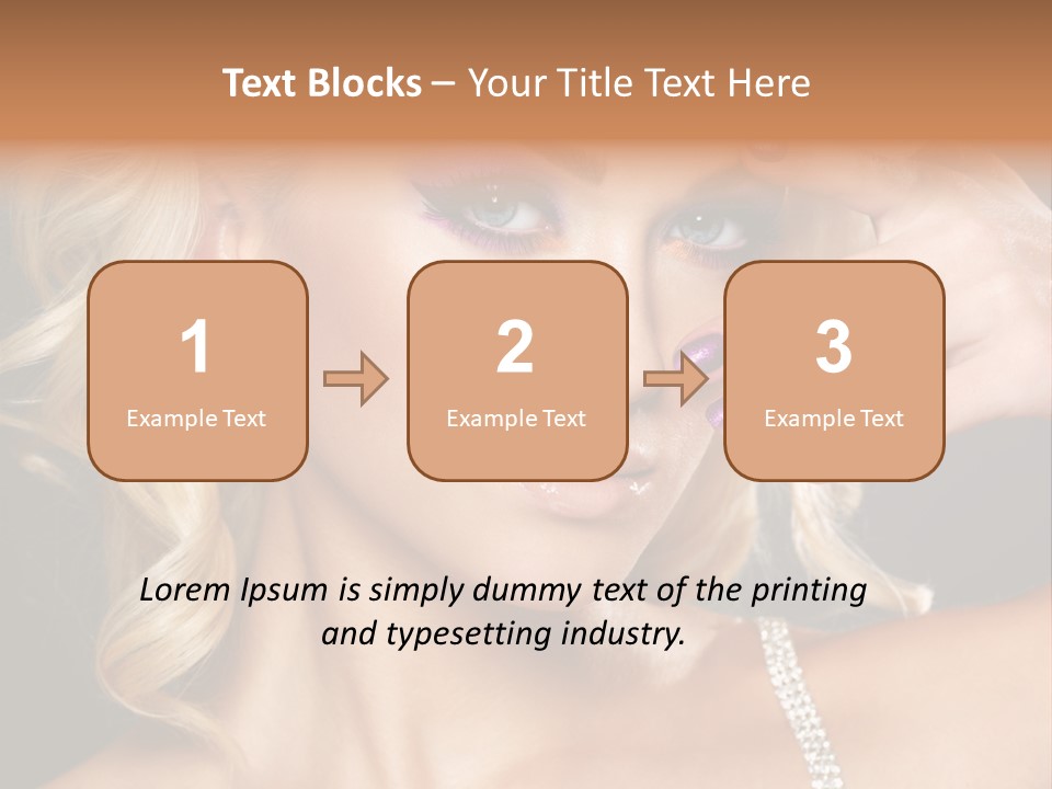 Face Elegance Manicure PowerPoint Template