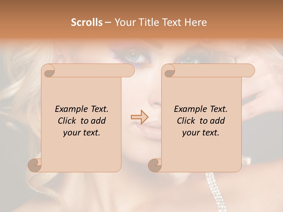 Face Elegance Manicure PowerPoint Template