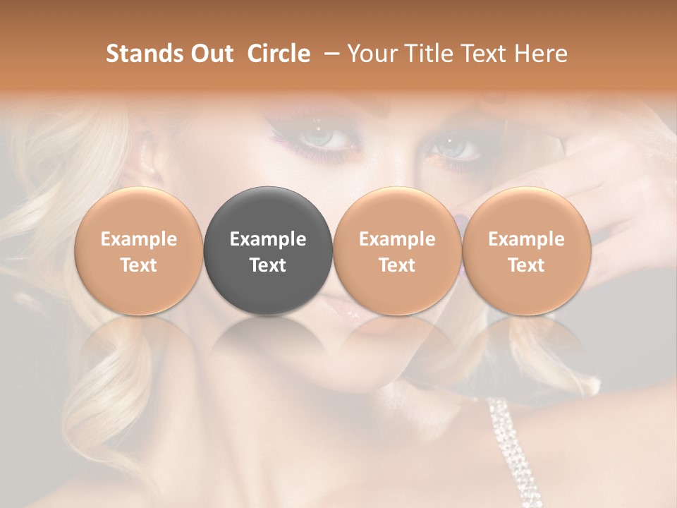 Face Elegance Manicure PowerPoint Template