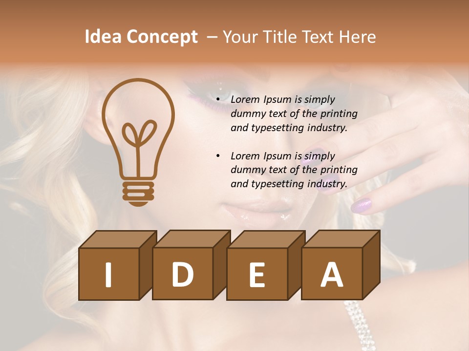 Face Elegance Manicure PowerPoint Template