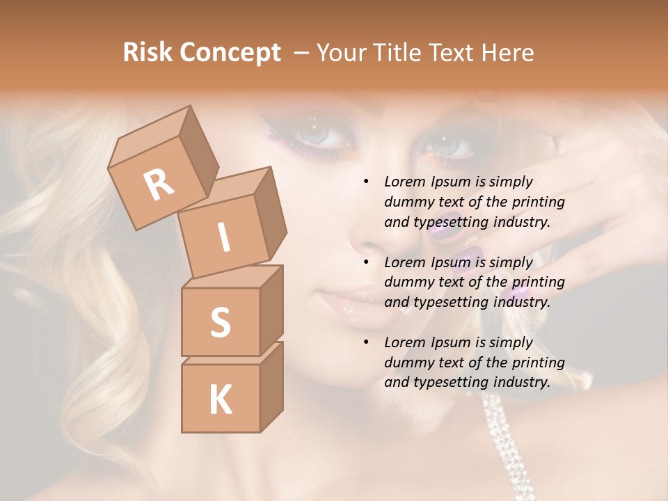 Face Elegance Manicure PowerPoint Template