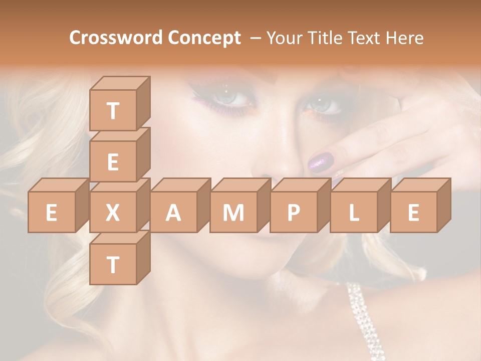 Face Elegance Manicure PowerPoint Template