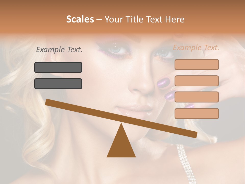 Face Elegance Manicure PowerPoint Template