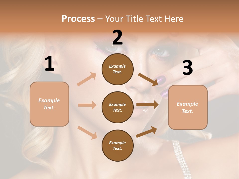 Face Elegance Manicure PowerPoint Template