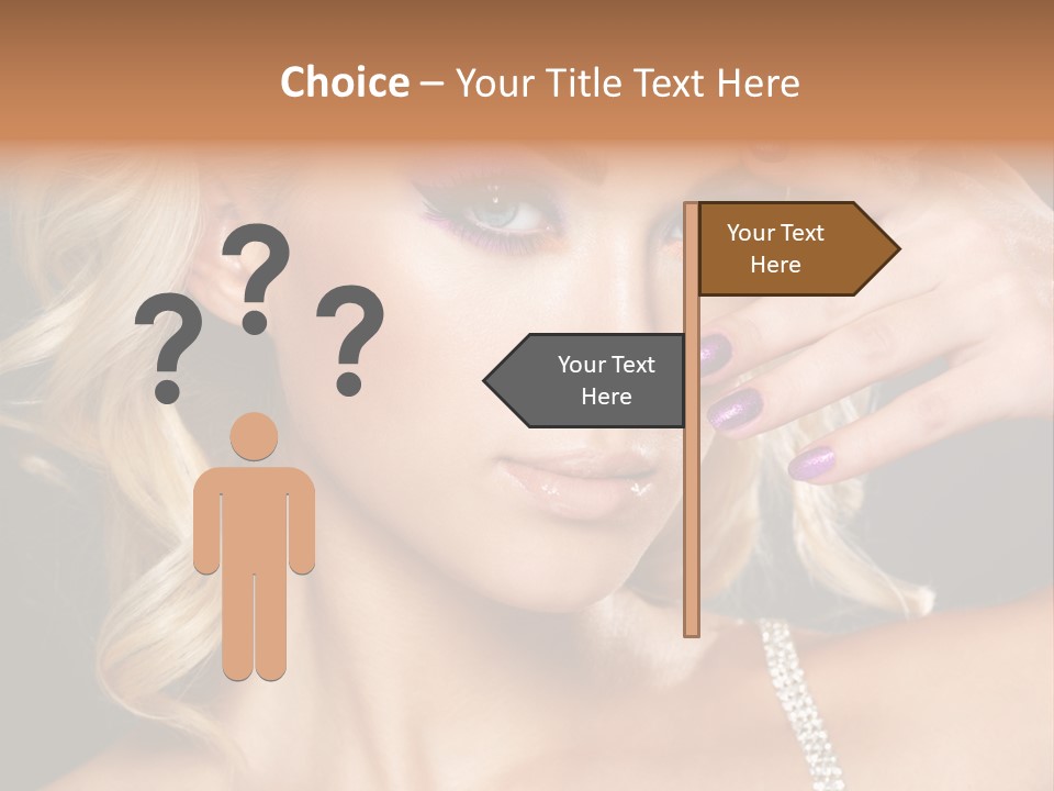 Face Elegance Manicure PowerPoint Template