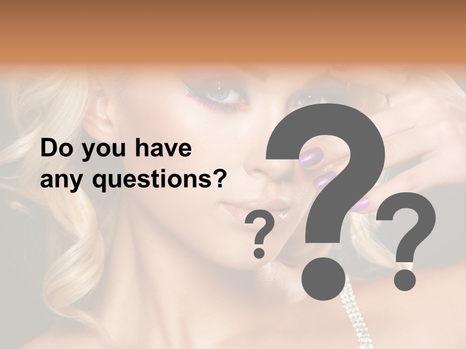 Face Elegance Manicure PowerPoint Template