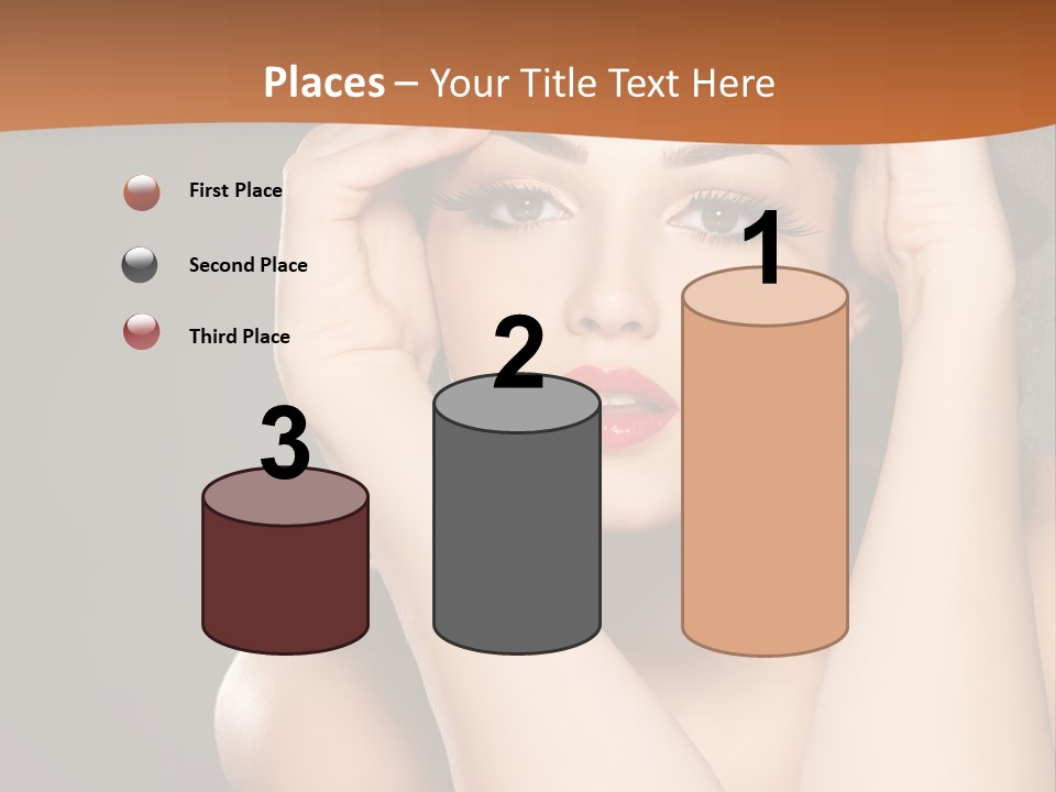 Beautiful Nails Woman Beauty Nails PowerPoint Template