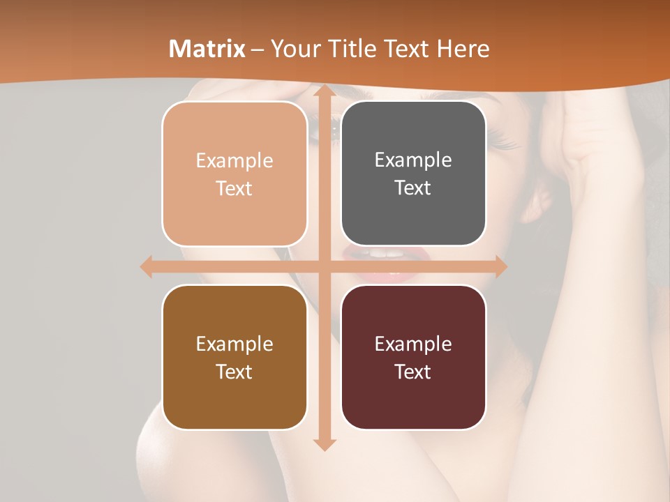 Beautiful Nails Woman Beauty Nails PowerPoint Template