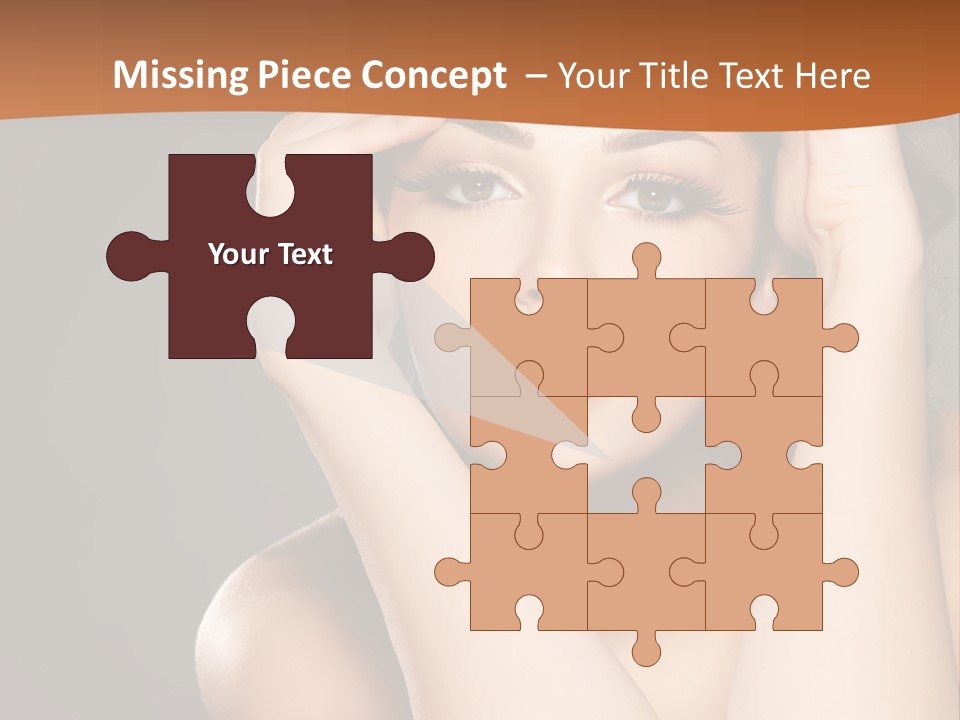 Beautiful Nails Woman Beauty Nails PowerPoint Template