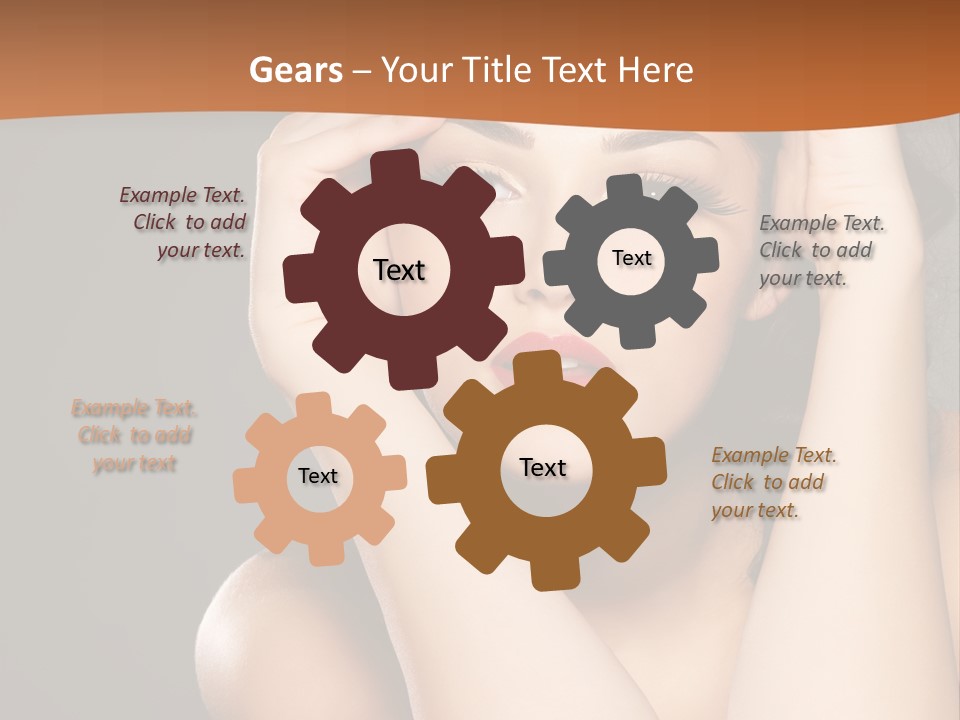 Beautiful Nails Woman Beauty Nails PowerPoint Template