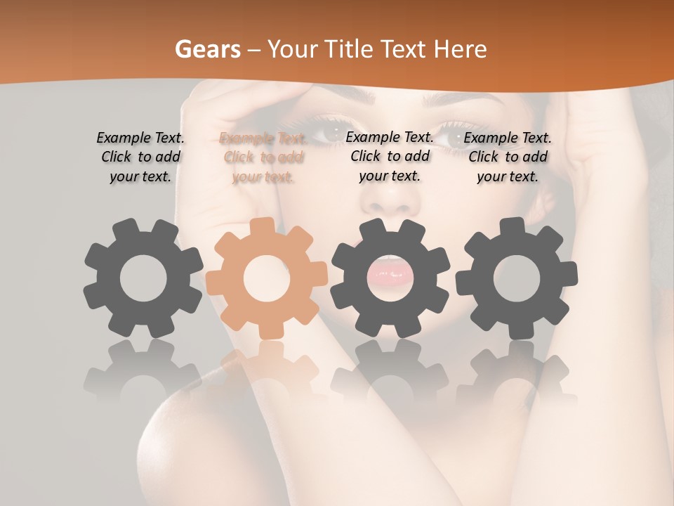 Beautiful Nails Woman Beauty Nails PowerPoint Template