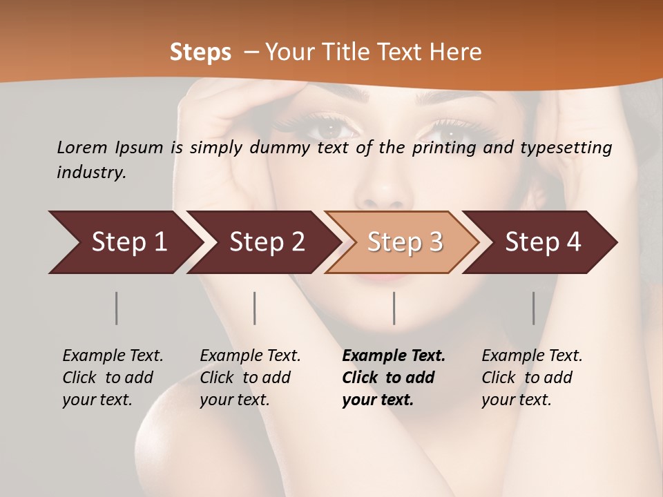 Beautiful Nails Woman Beauty Nails PowerPoint Template