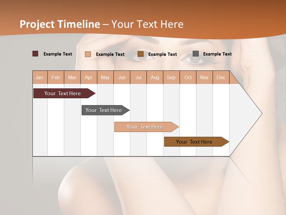 Beautiful Nails Woman Beauty Nails PowerPoint Template