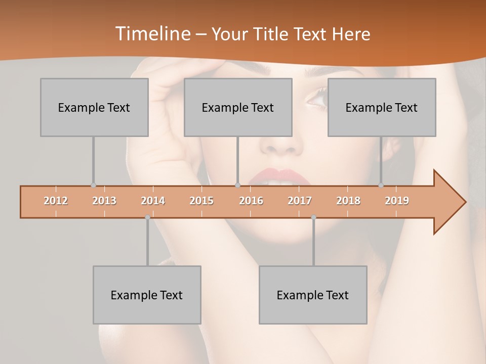 Beautiful Nails Woman Beauty Nails PowerPoint Template