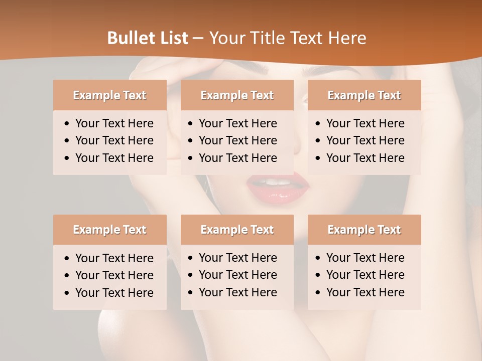 Beautiful Nails Woman Beauty Nails PowerPoint Template