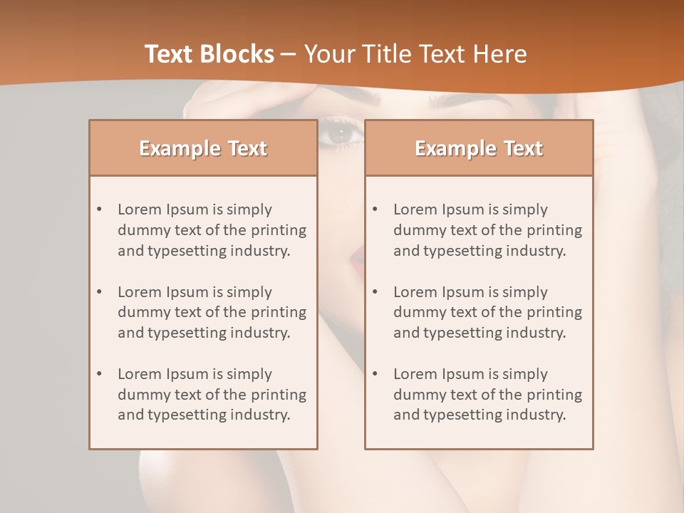 Beautiful Nails Woman Beauty Nails PowerPoint Template