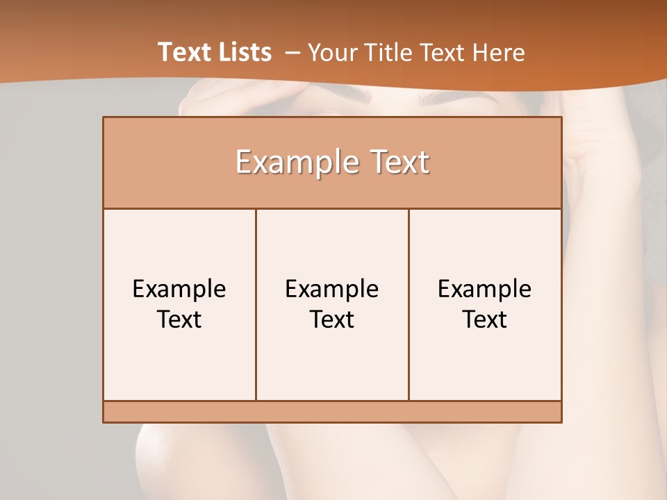 Beautiful Nails Woman Beauty Nails PowerPoint Template